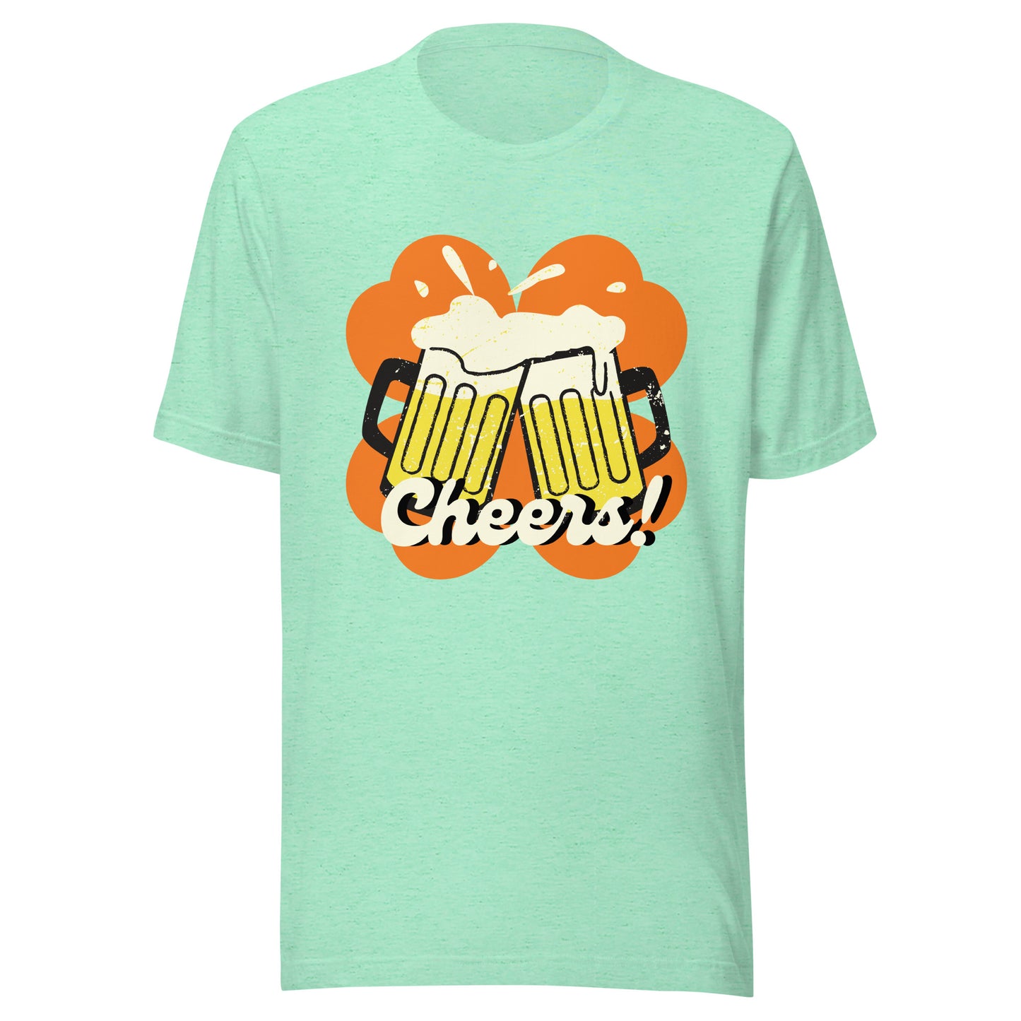 Beer Cheers Lucky Clover Unisex t-shirt