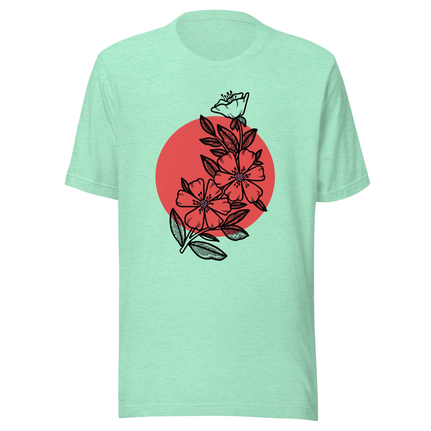 Cherry Blossom Japanese Sun Unisex t-shirt