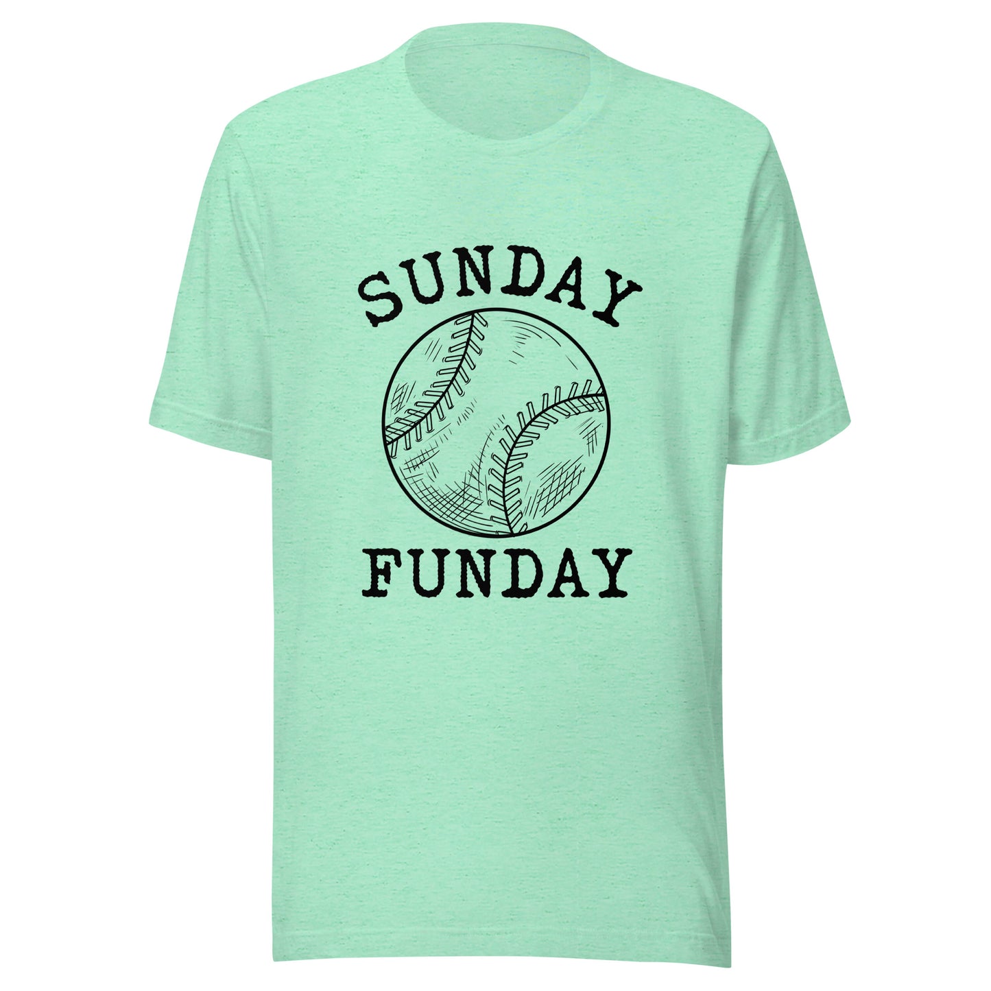 Sunday Funday Baseball Unisex t-shirt