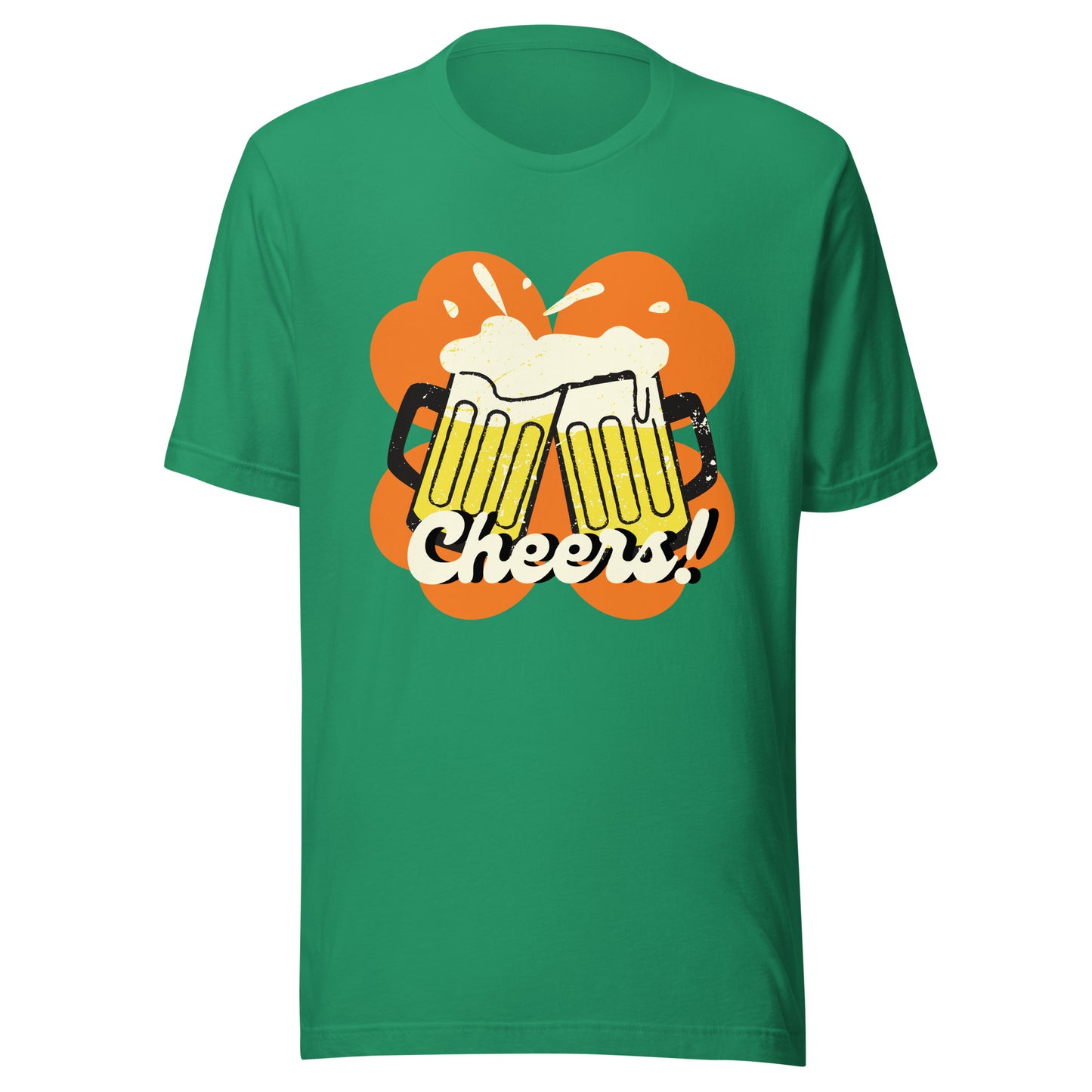 Beer Cheers Lucky Clover Unisex t-shirt