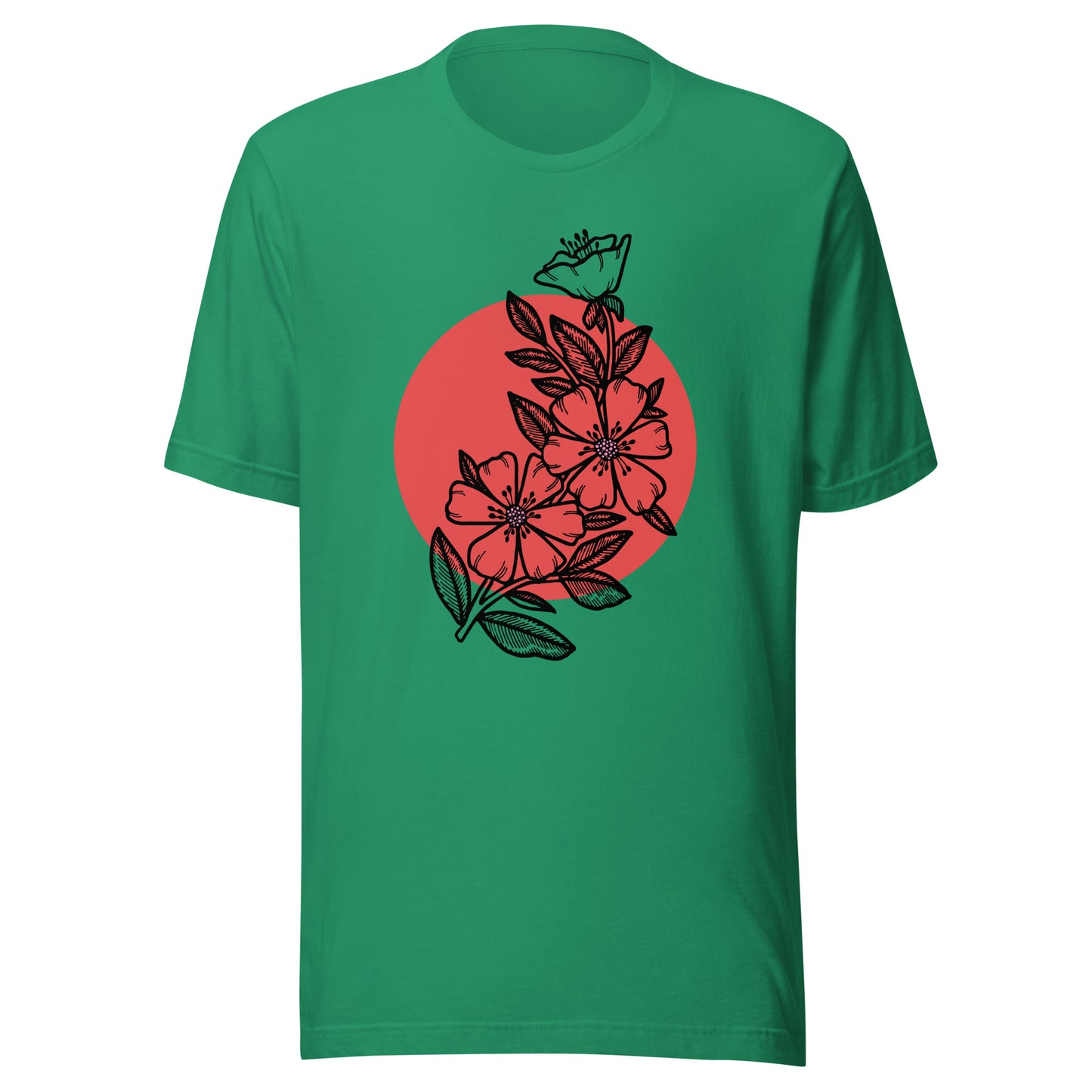 Cherry Blossom Japanese Sun Unisex t-shirt