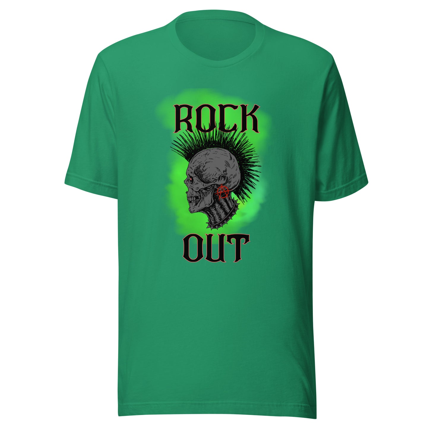 Rock Out Anarchy Skull Unisex t-shirt