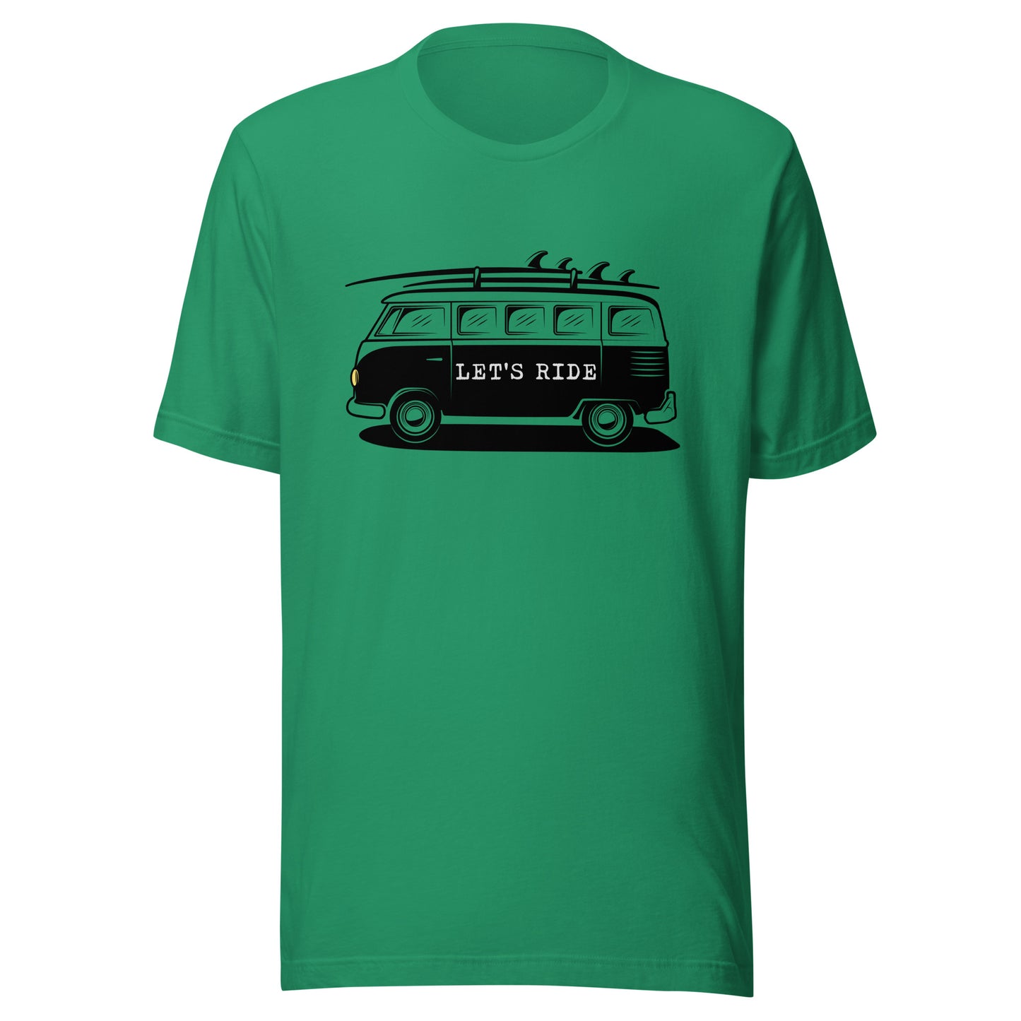 Let' Ride surfer van Unisex t-shirt