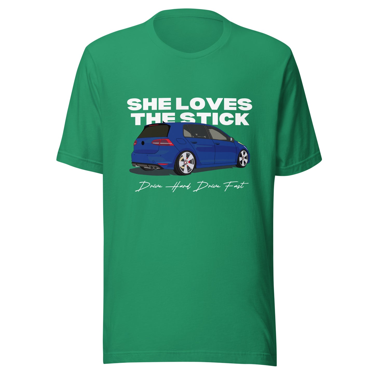 SHE LOVES THE STICK shift Unisex t-shirt