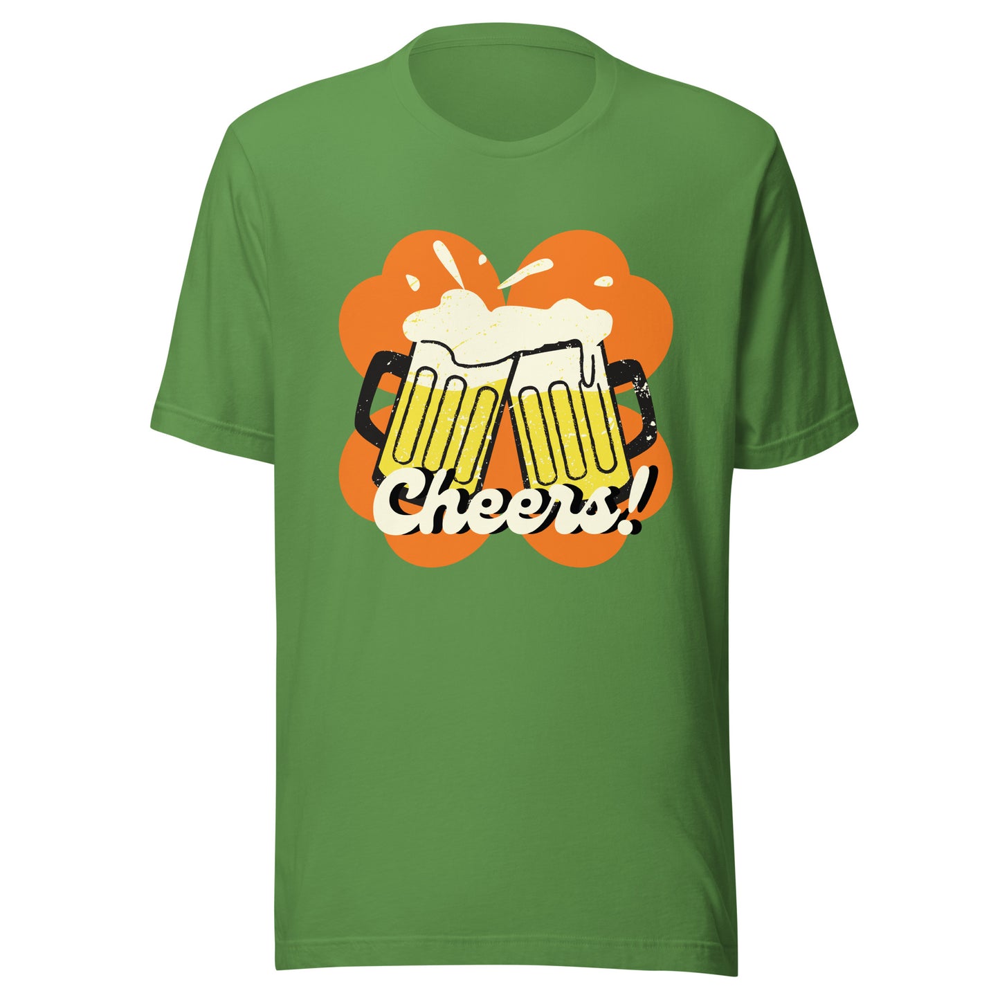 Beer Cheers Lucky Clover Unisex t-shirt