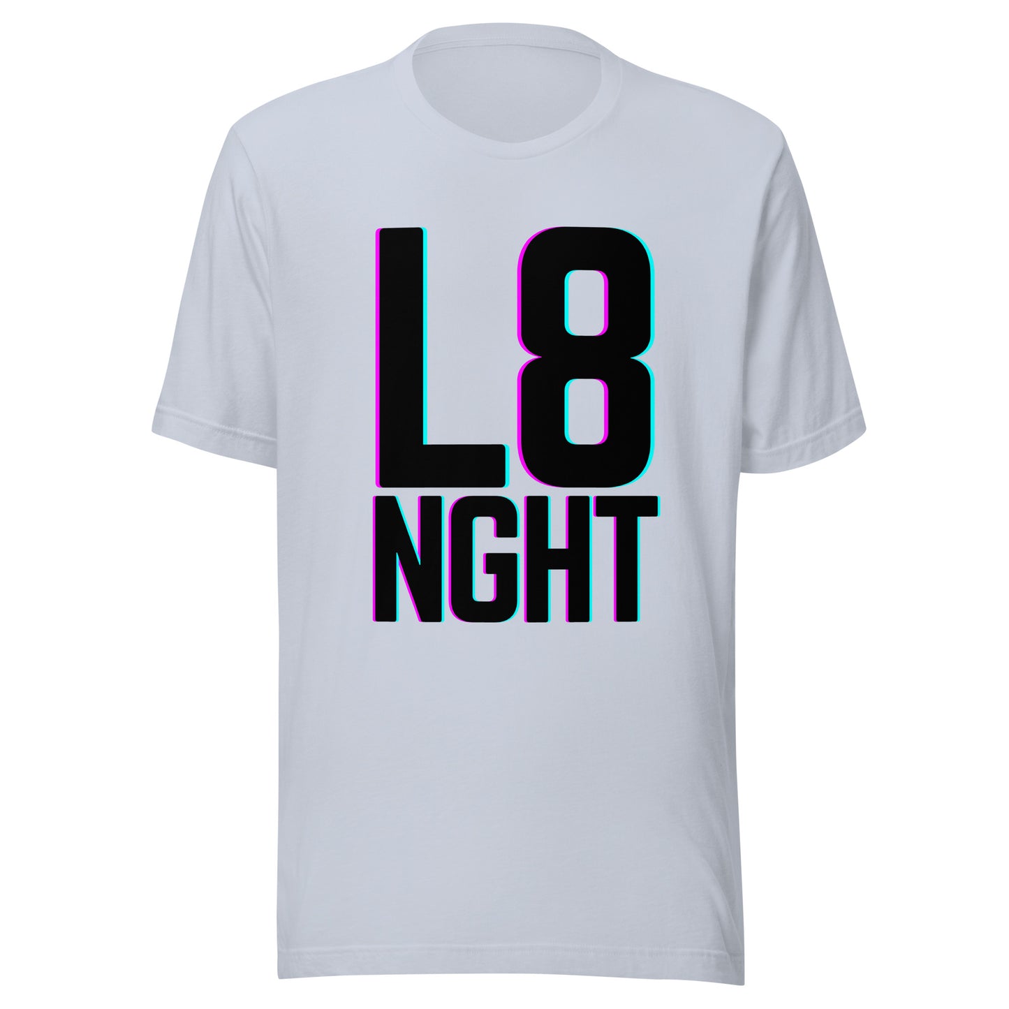 L8NGHT large glitch logo Unisex t-shirt