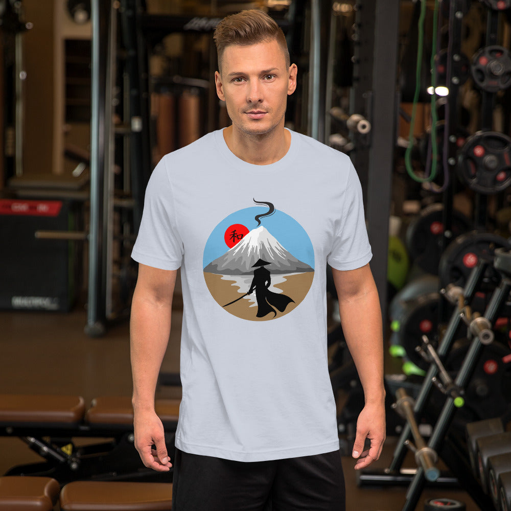 Samurai Warrior Mountain Top Unisex t-shirt