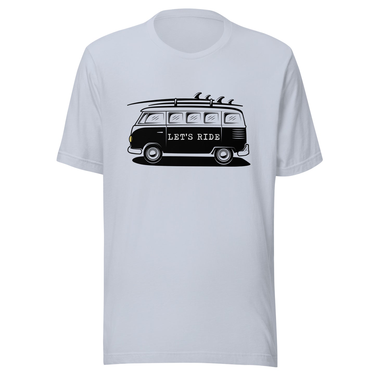Let' Ride surfer van Unisex t-shirt