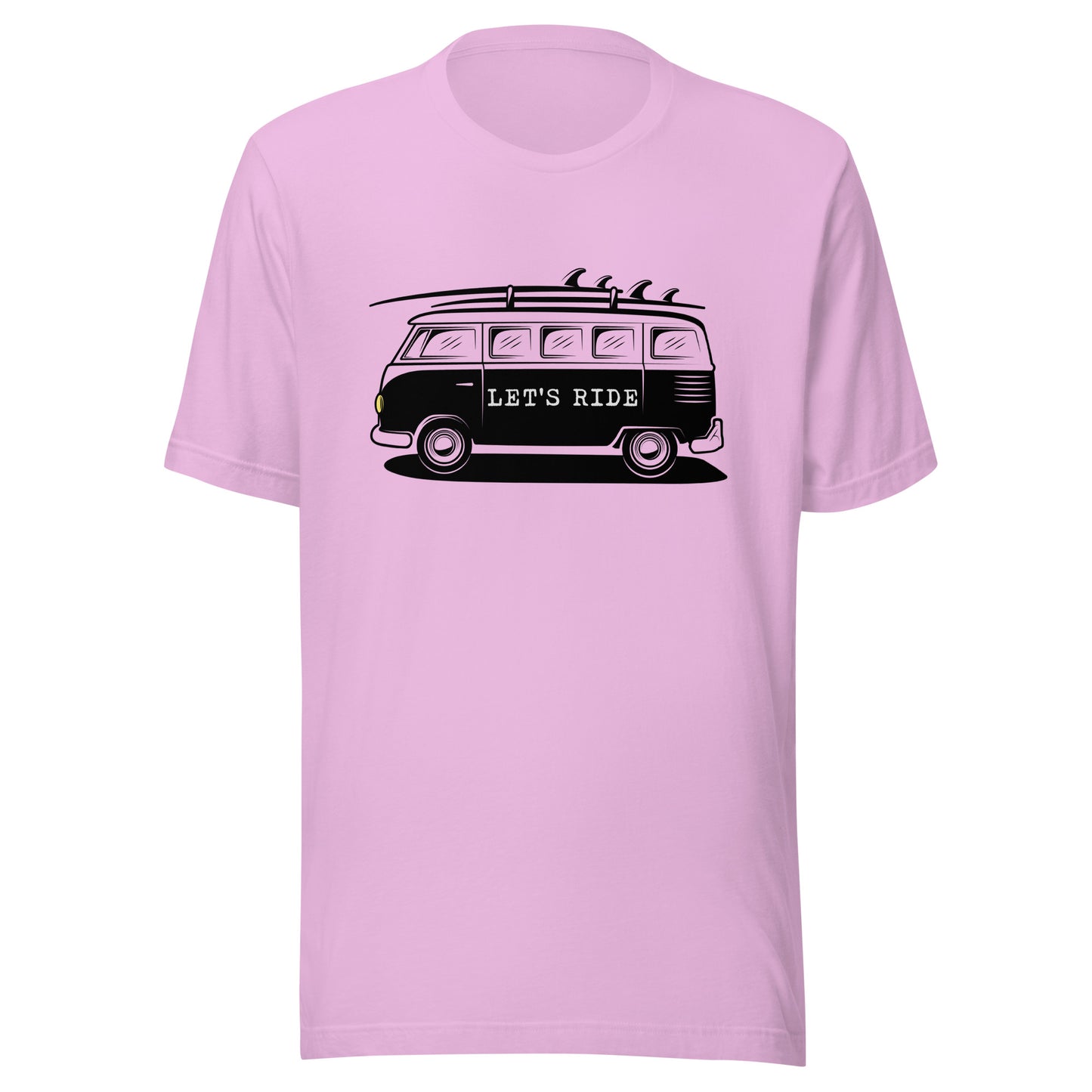 Let' Ride surfer van Unisex t-shirt