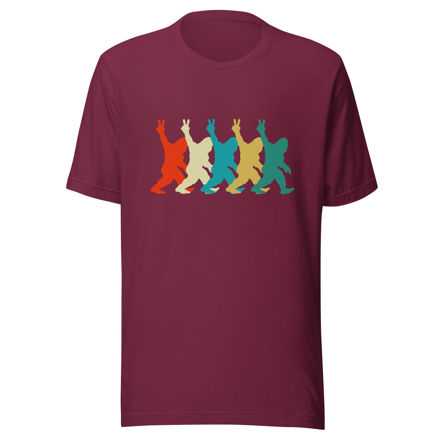 Retro Bigfoot DEUCES Unisex t-shirt