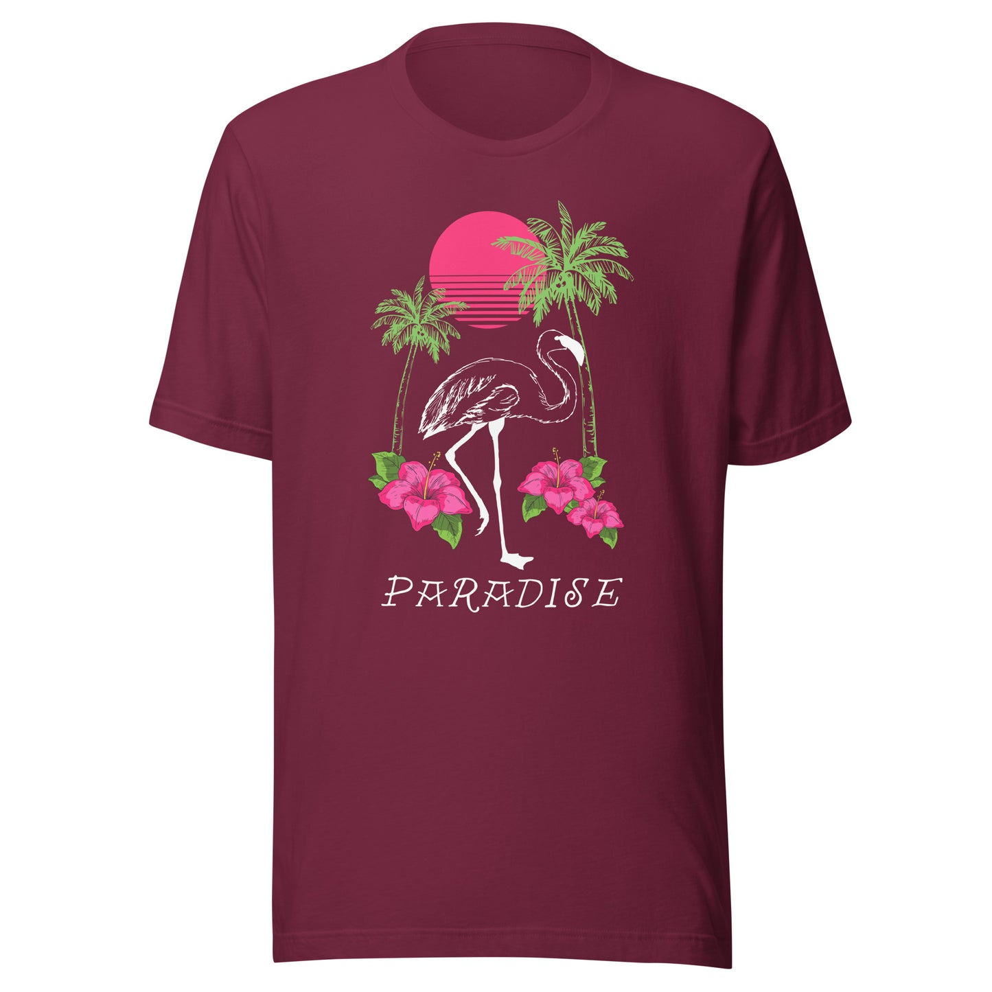 Flamingo Paradise Unisex t-shirt
