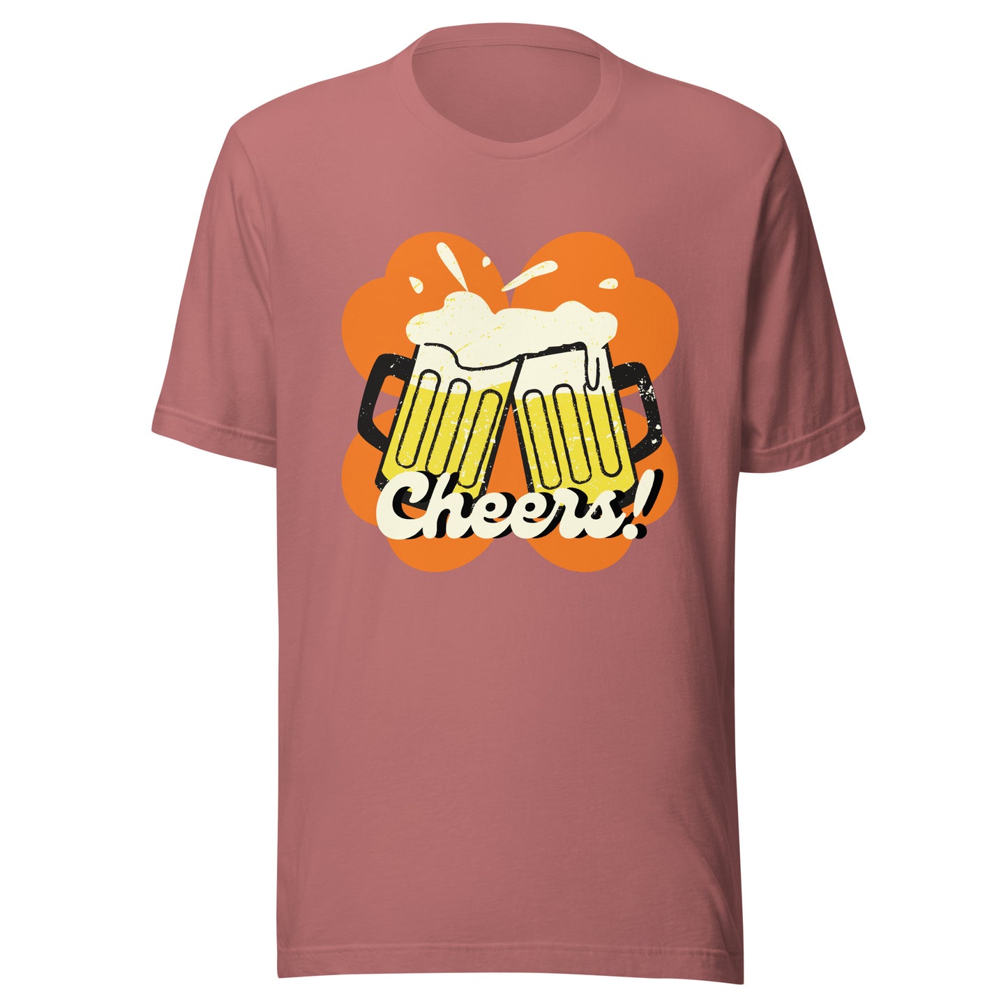Beer Cheers Lucky Clover Unisex t-shirt