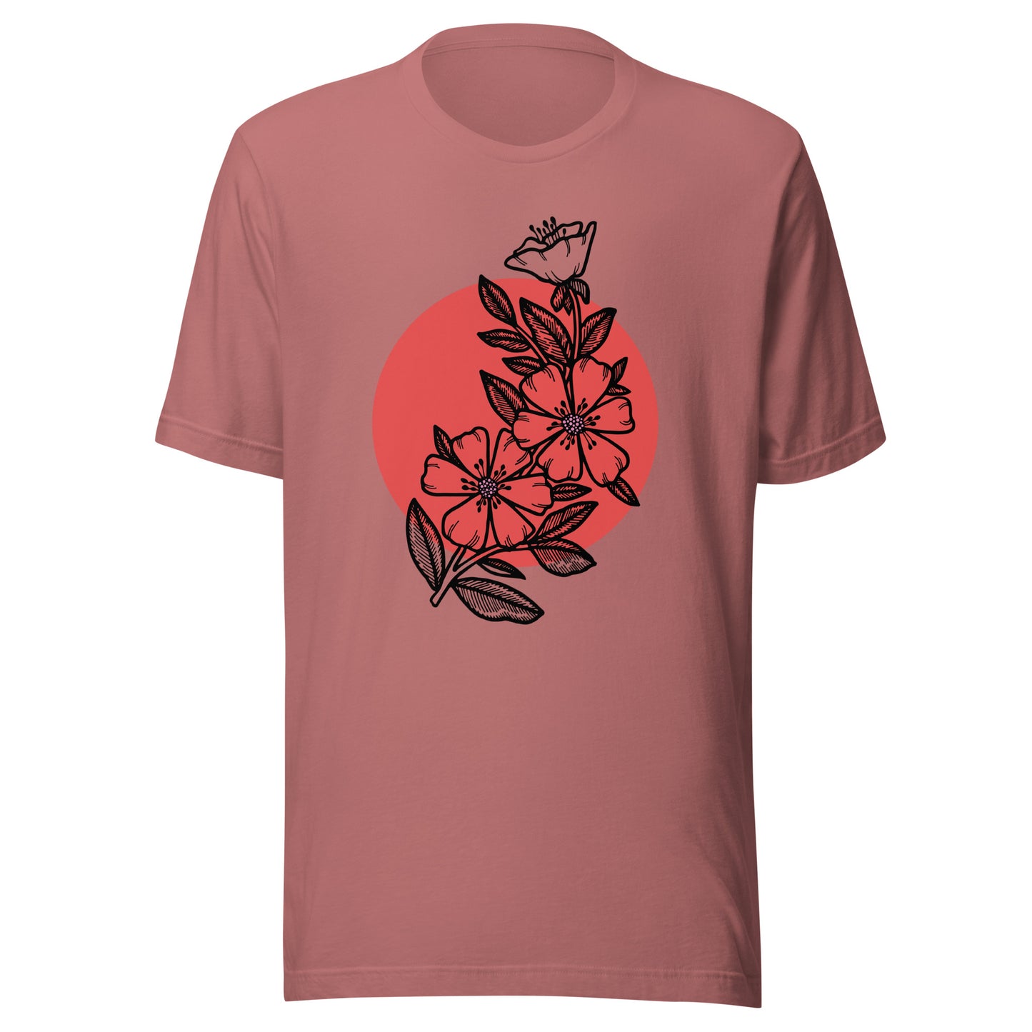 Cherry Blossom Japanese Sun Unisex t-shirt