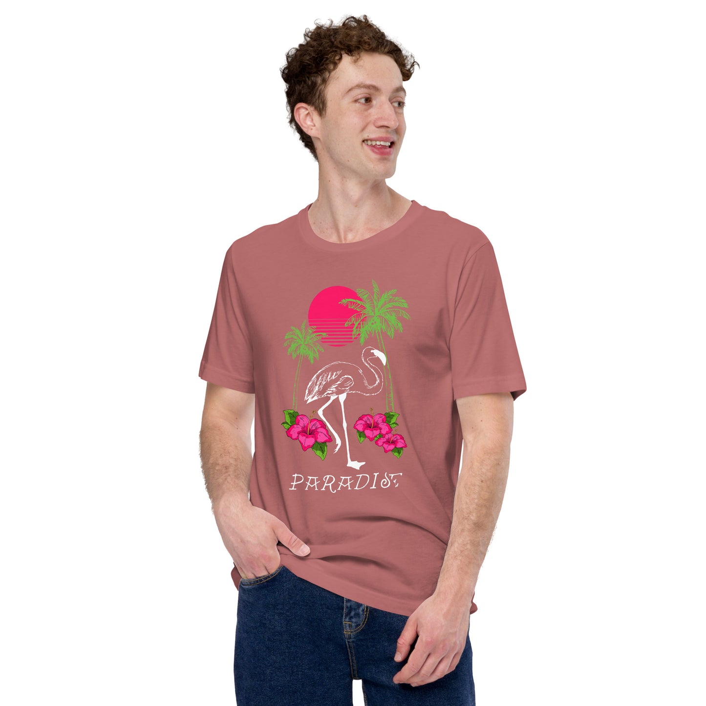 Flamingo Paradise Unisex t-shirt