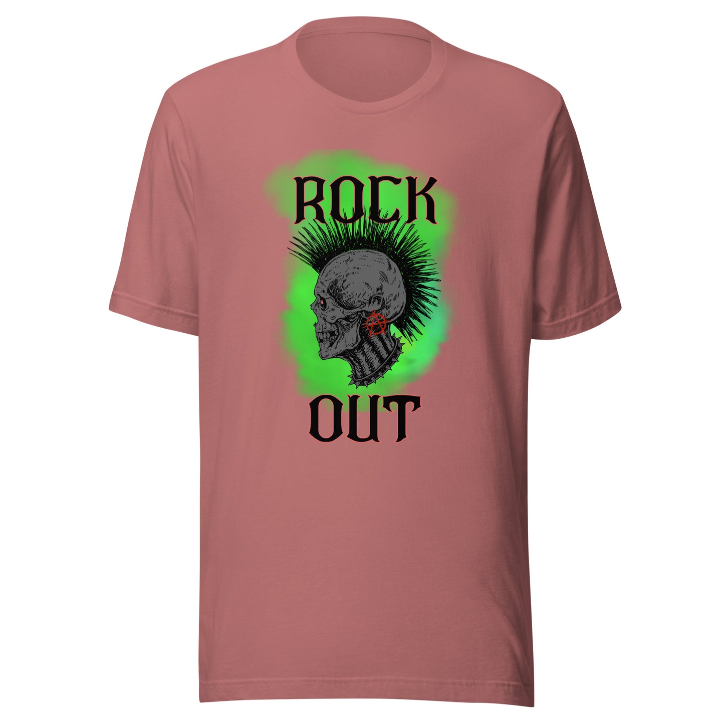 Rock Out Anarchy Skull Unisex t-shirt