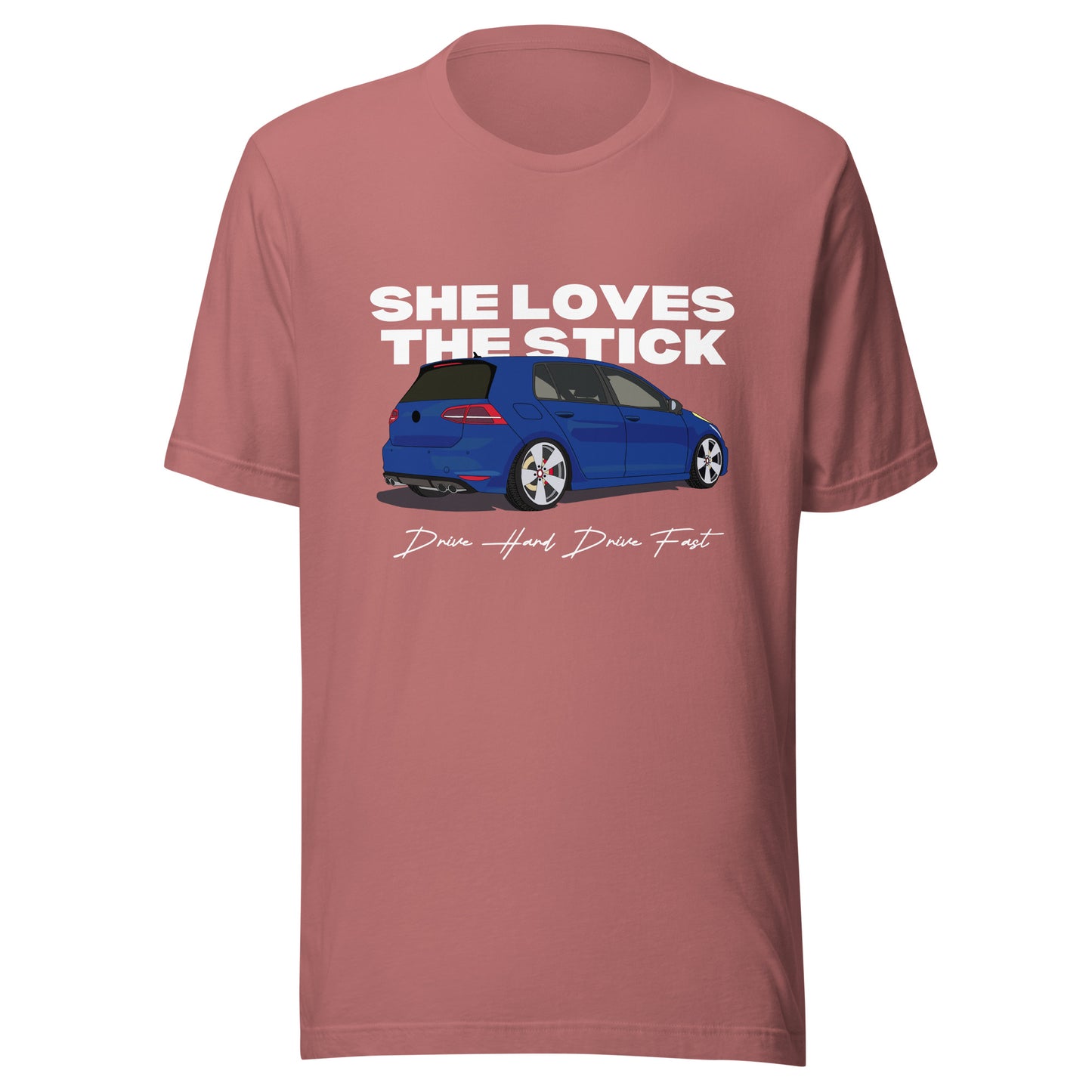 SHE LOVES THE STICK shift Unisex t-shirt