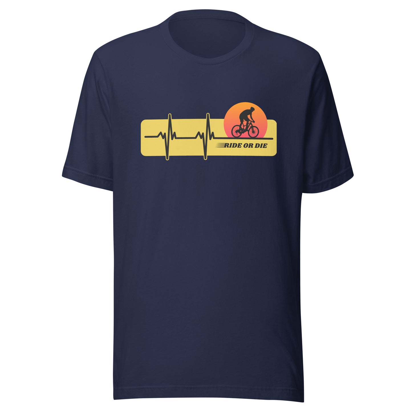 RIDE OR DIE cycling Unisex t-shirt