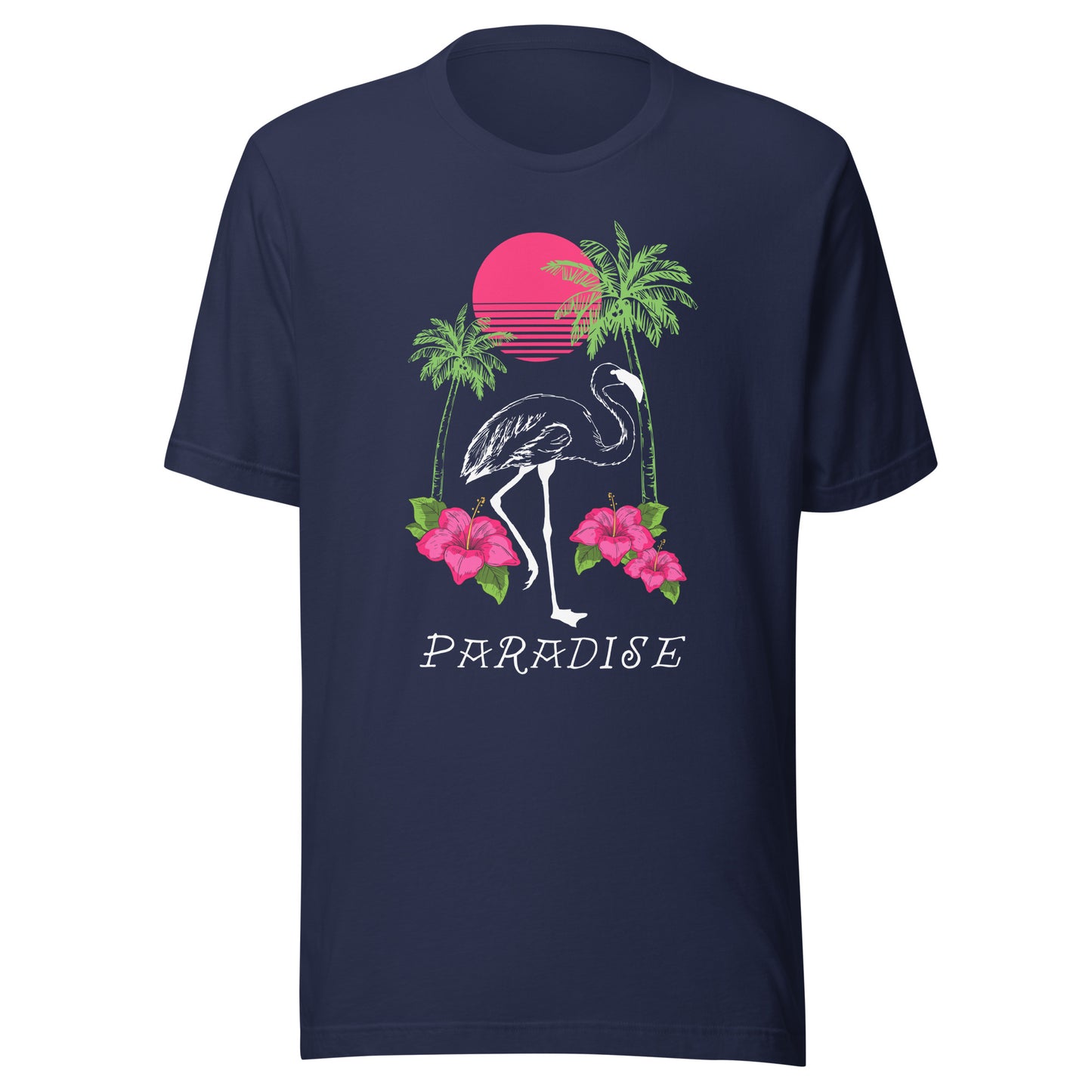 Flamingo Paradise Unisex t-shirt