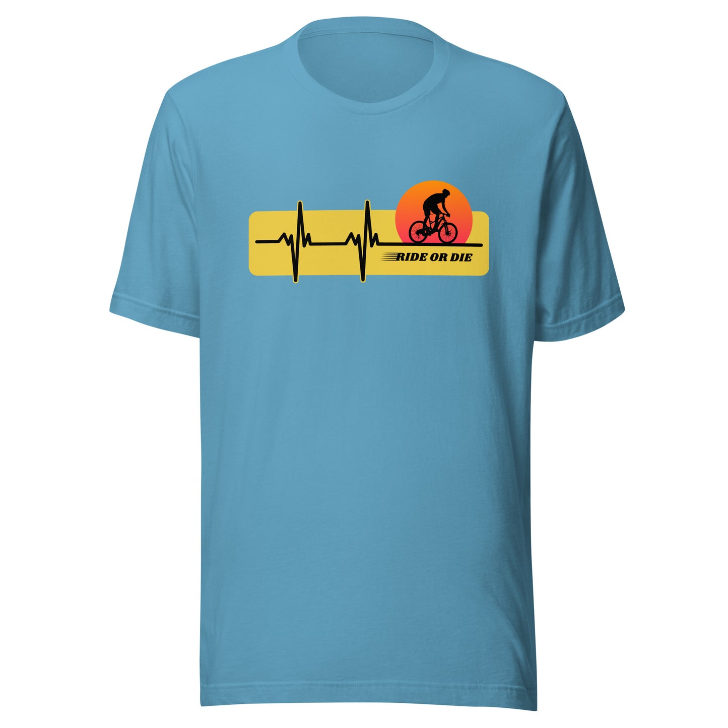 RIDE OR DIE cycling Unisex t-shirt