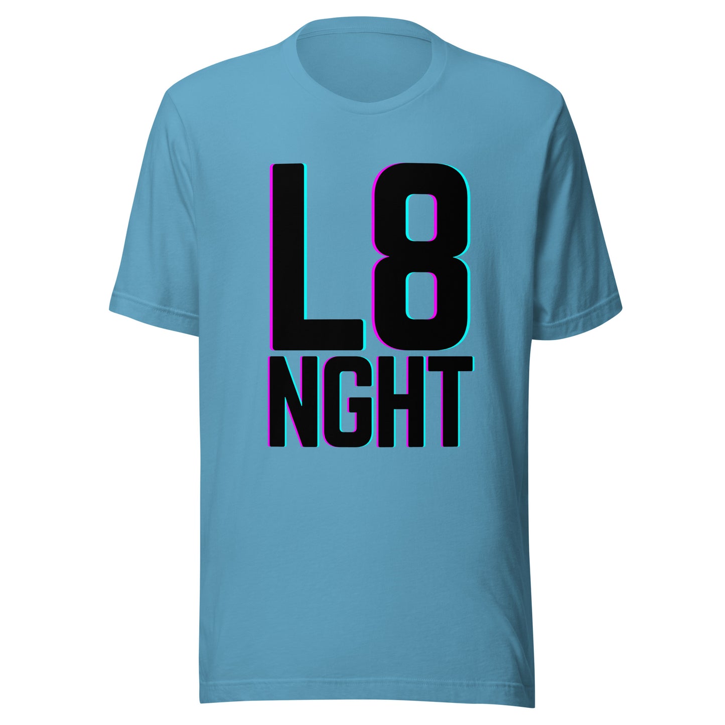 L8NGHT large glitch logo Unisex t-shirt