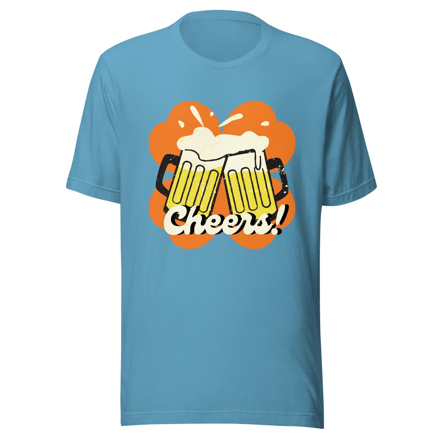 Beer Cheers Lucky Clover Unisex t-shirt
