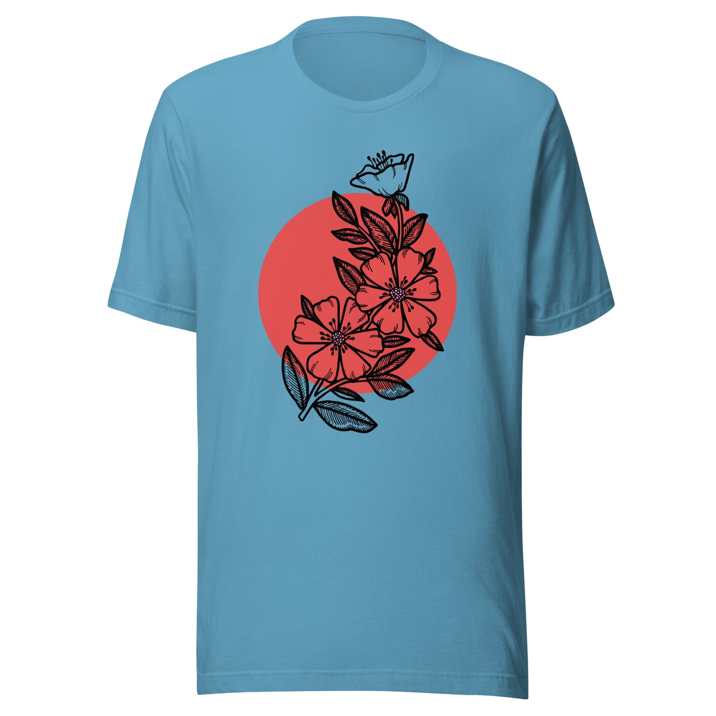 Cherry Blossom Japanese Sun Unisex t-shirt