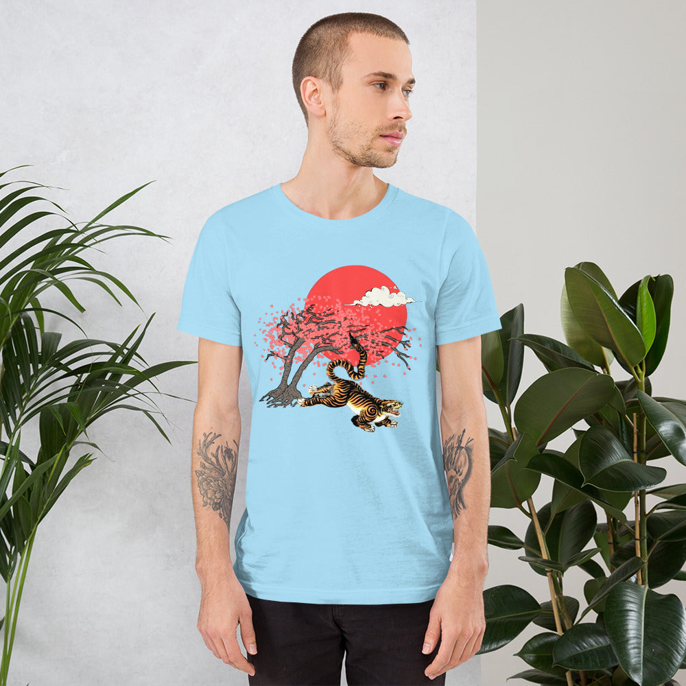 Cherry Blossom Tiger Unisex t-shirt