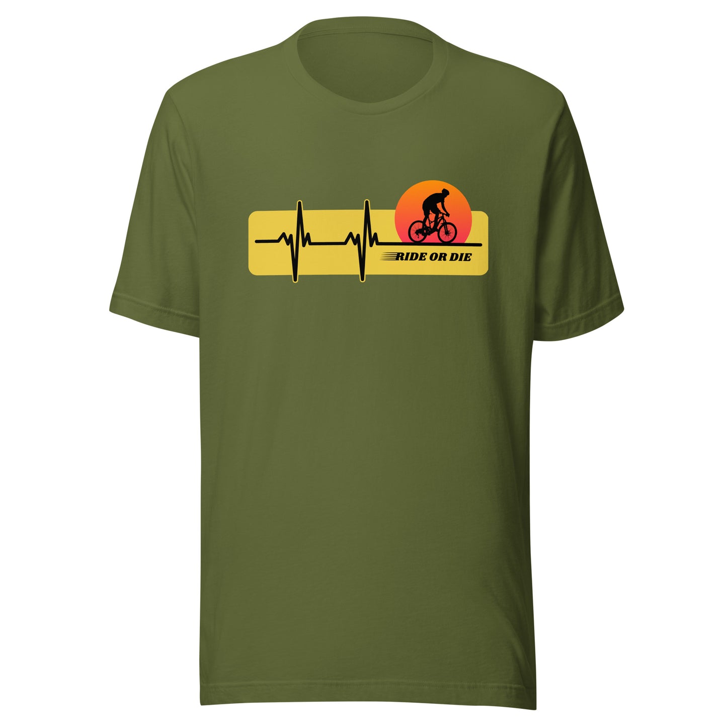 RIDE OR DIE cycling Unisex t-shirt