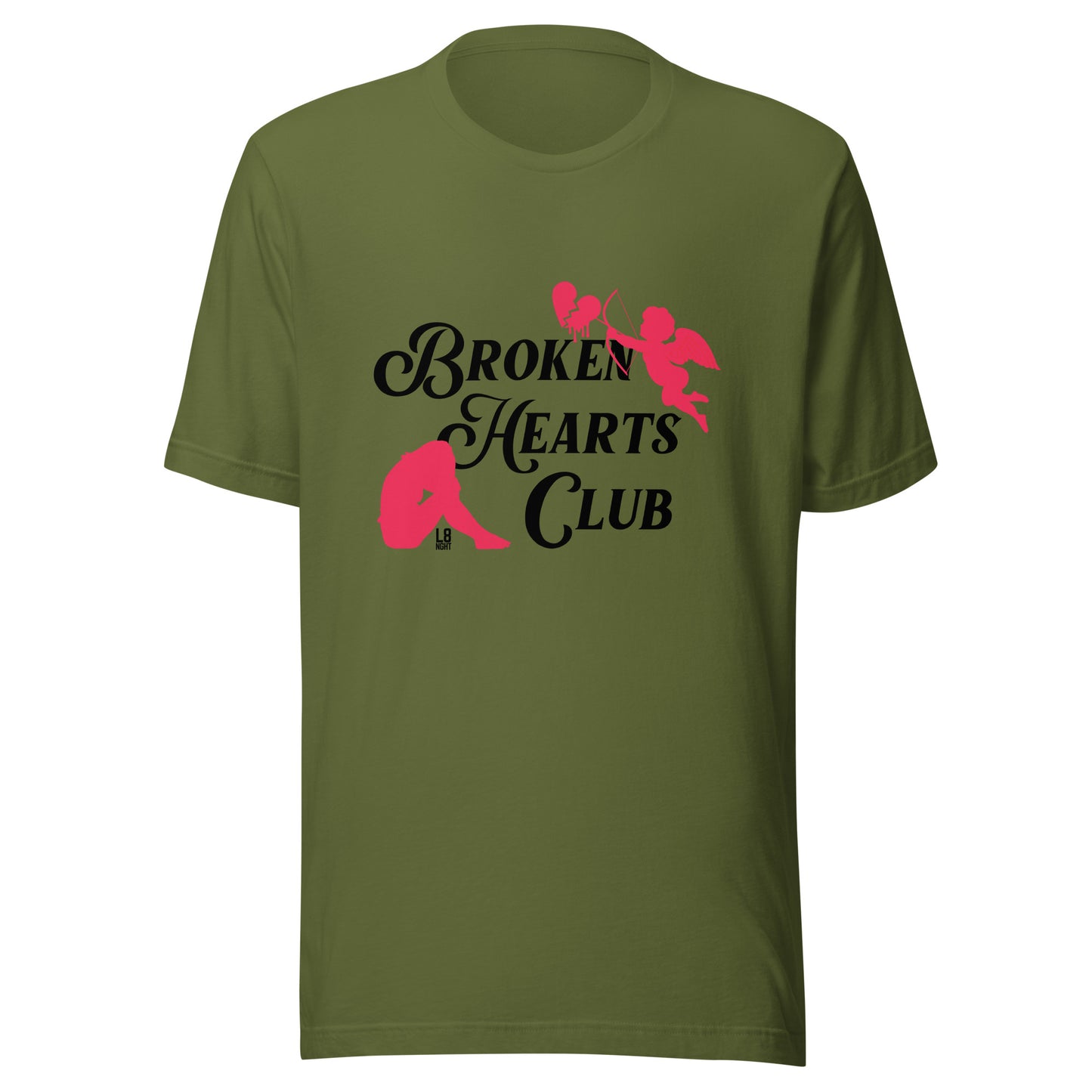 Cupid's "Broken Hearts Club" Unisex t-shirt