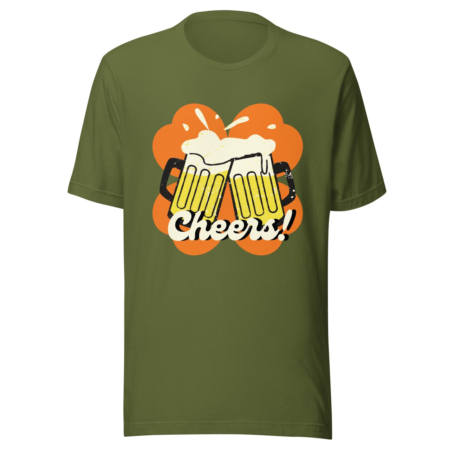 Beer Cheers Lucky Clover Unisex t-shirt