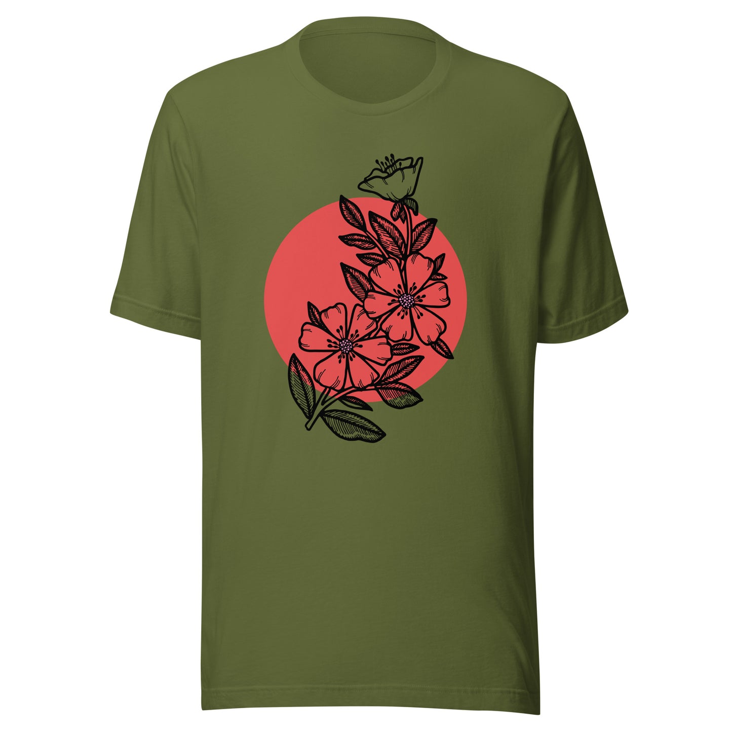 Cherry Blossom Japanese Sun Unisex t-shirt