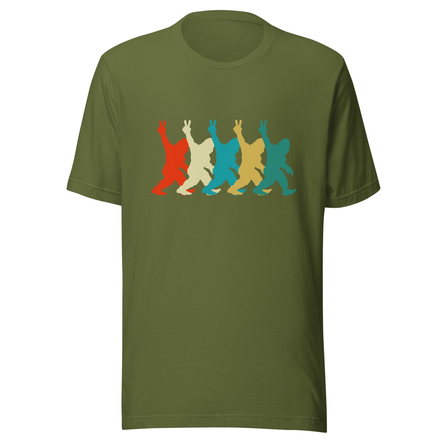Retro Bigfoot DEUCES Unisex t-shirt