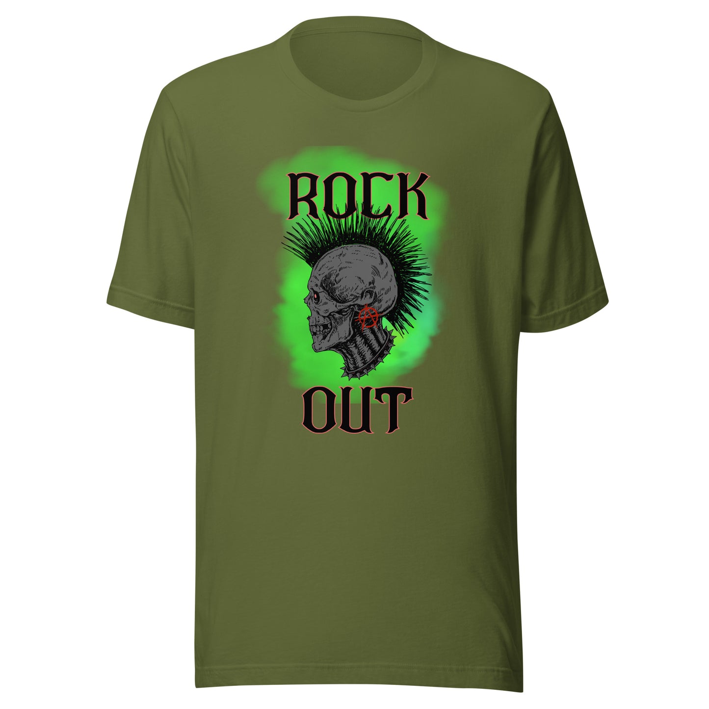 Rock Out Anarchy Skull Unisex t-shirt