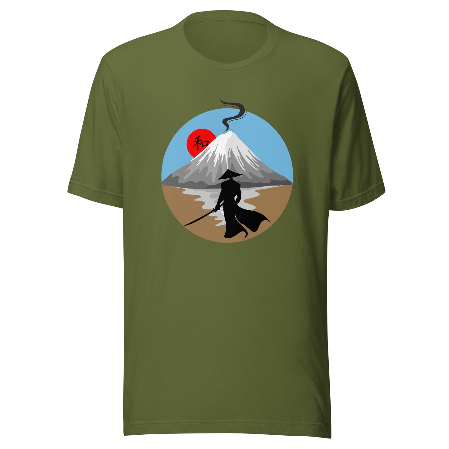 Samurai Warrior Mountain Top Unisex t-shirt