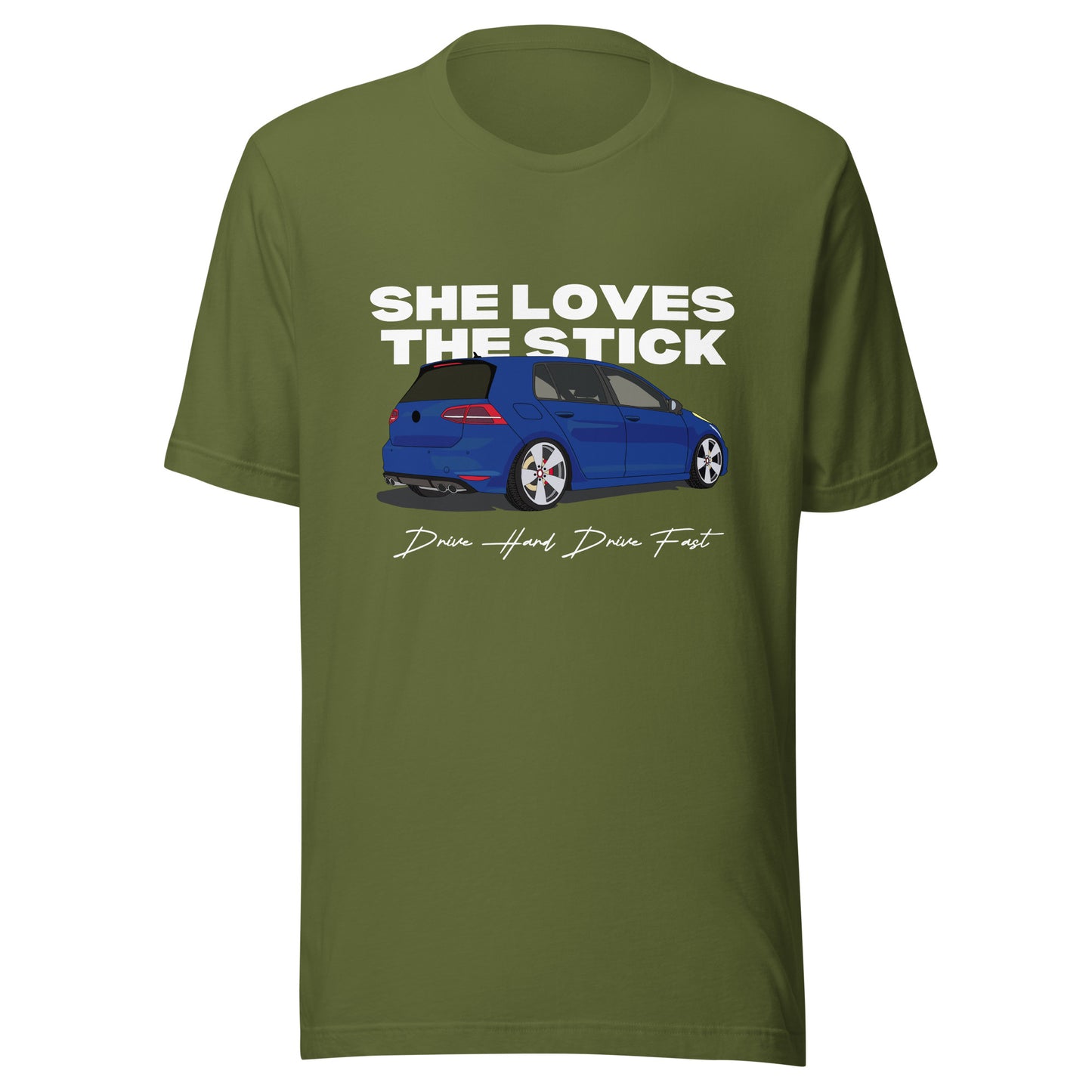 SHE LOVES THE STICK shift Unisex t-shirt