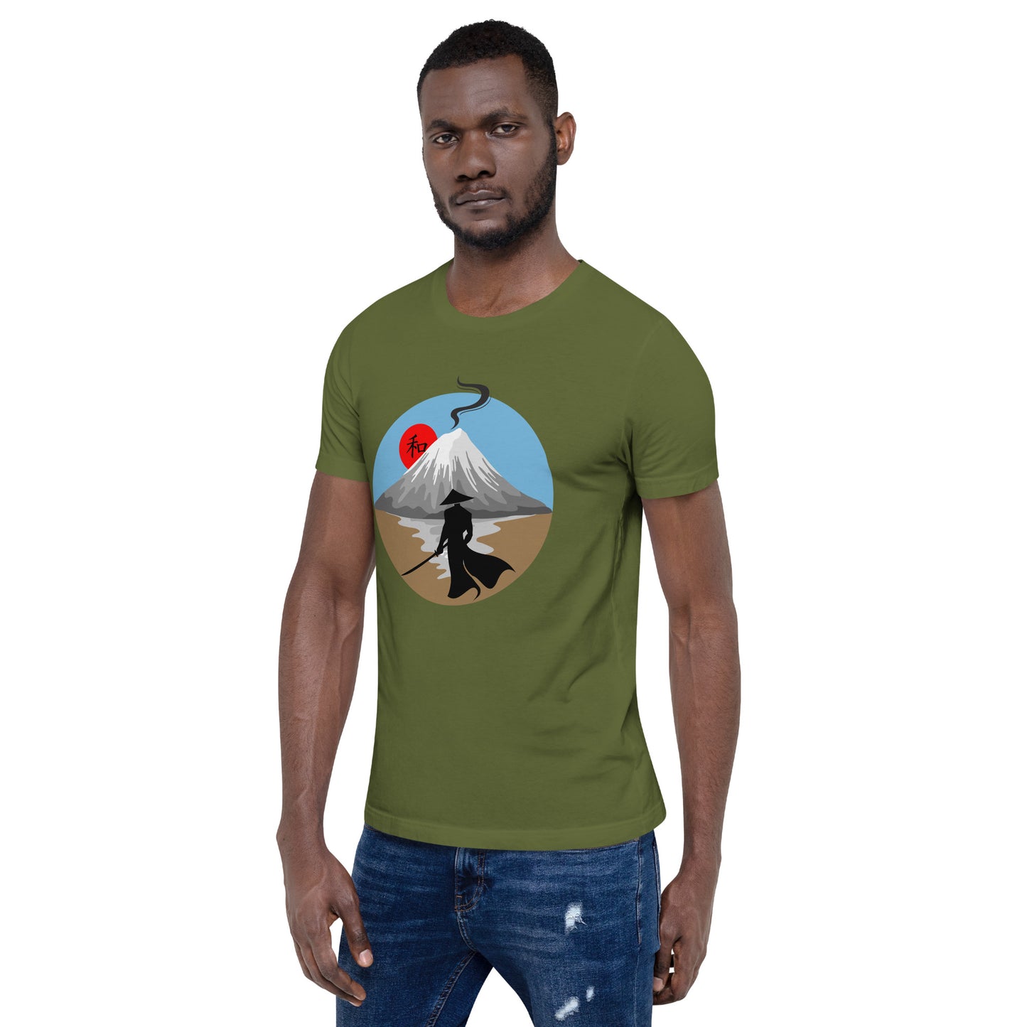 Samurai Warrior Mountain Top Unisex t-shirt