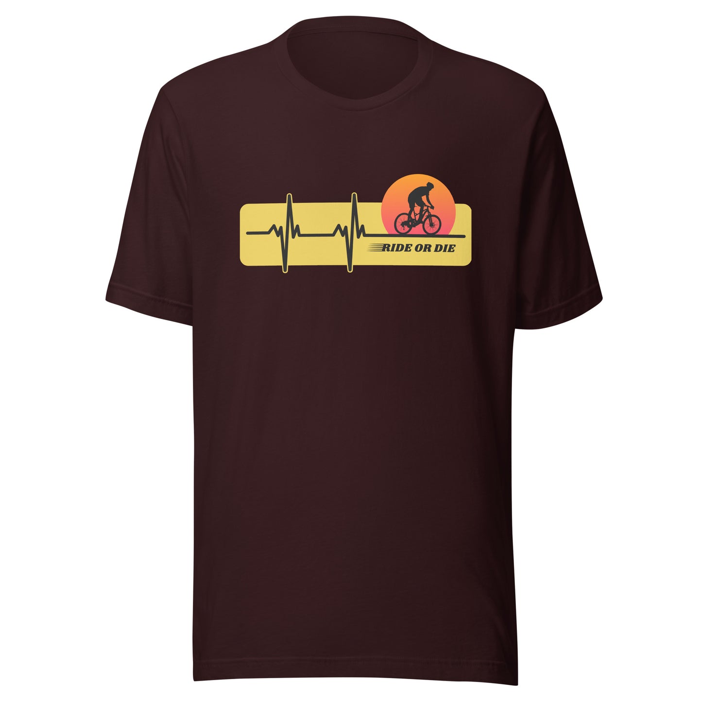 RIDE OR DIE cycling Unisex t-shirt