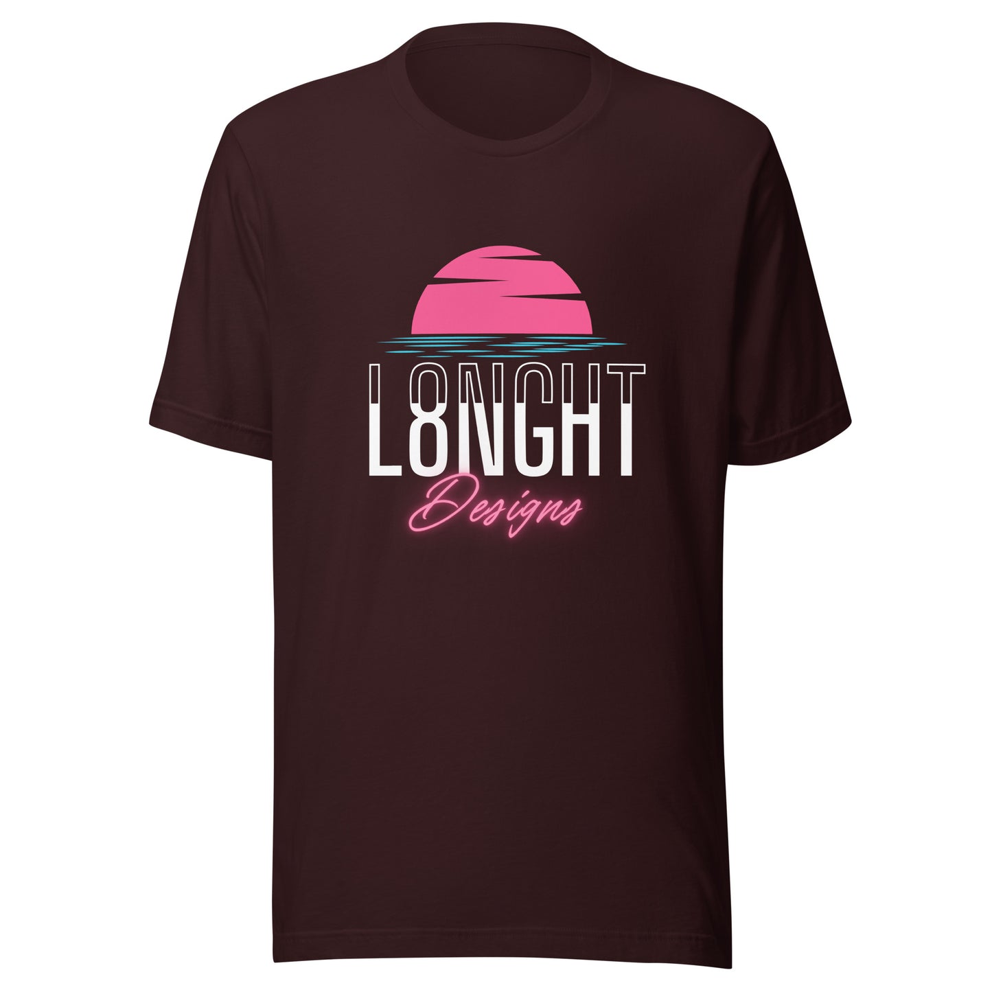 L8NGHT Designs Miami Beach logo Unisex t-shirt