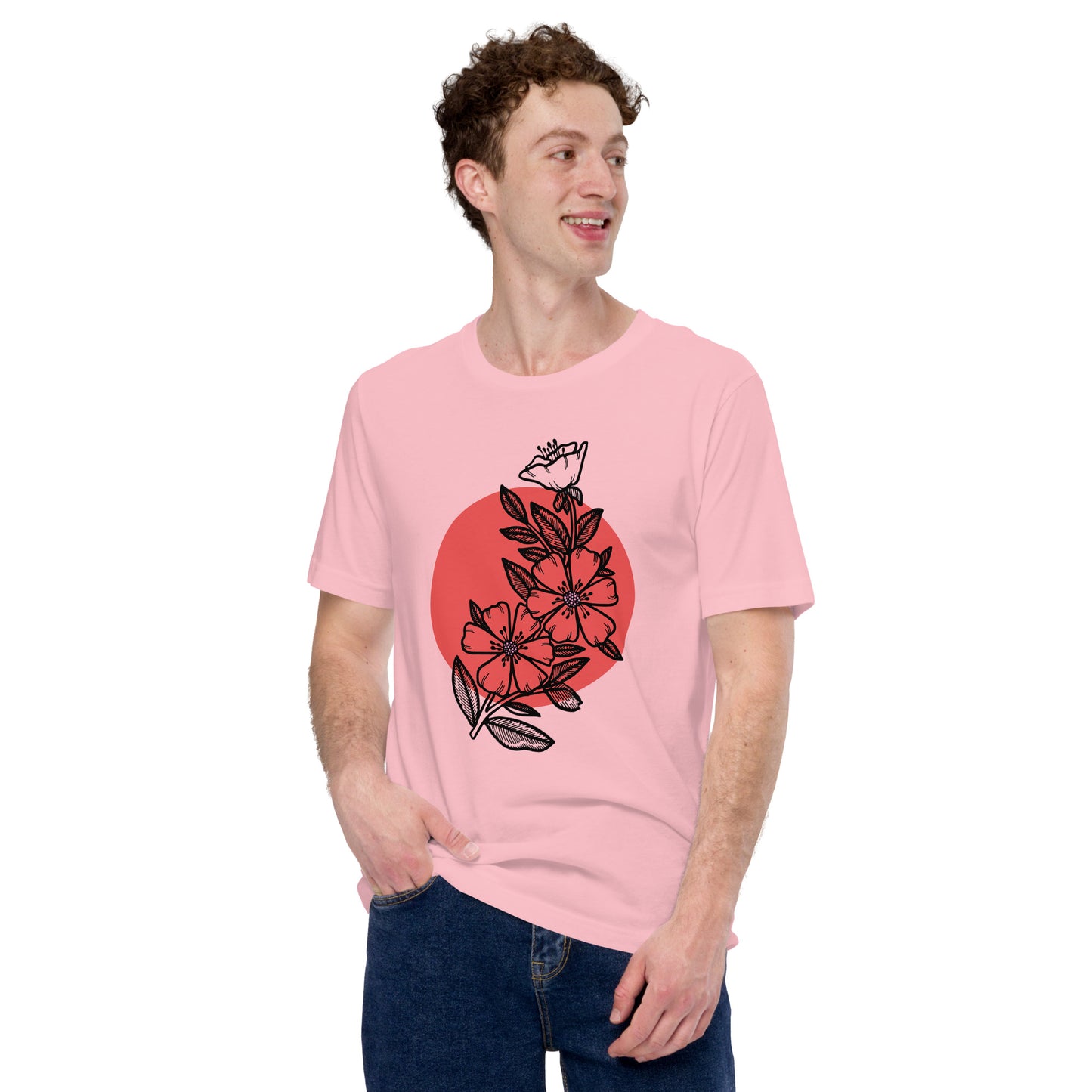 Cherry Blossom Japanese Sun Unisex t-shirt
