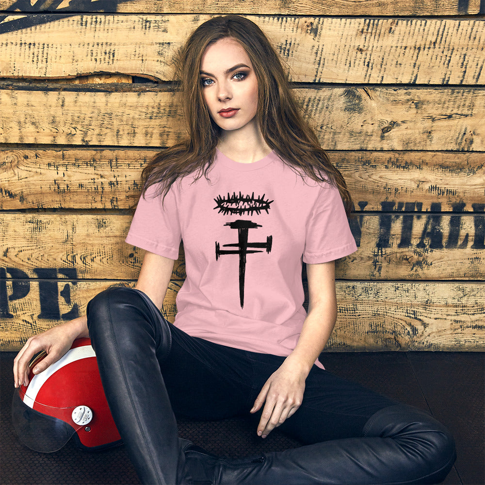 Nail Cross Crown of Thorns Unisex t-shirt