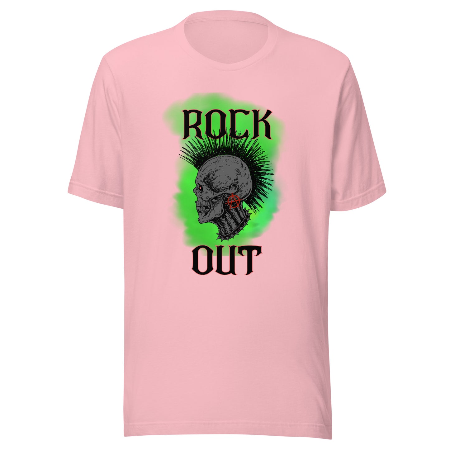 Rock Out Anarchy Skull Unisex t-shirt