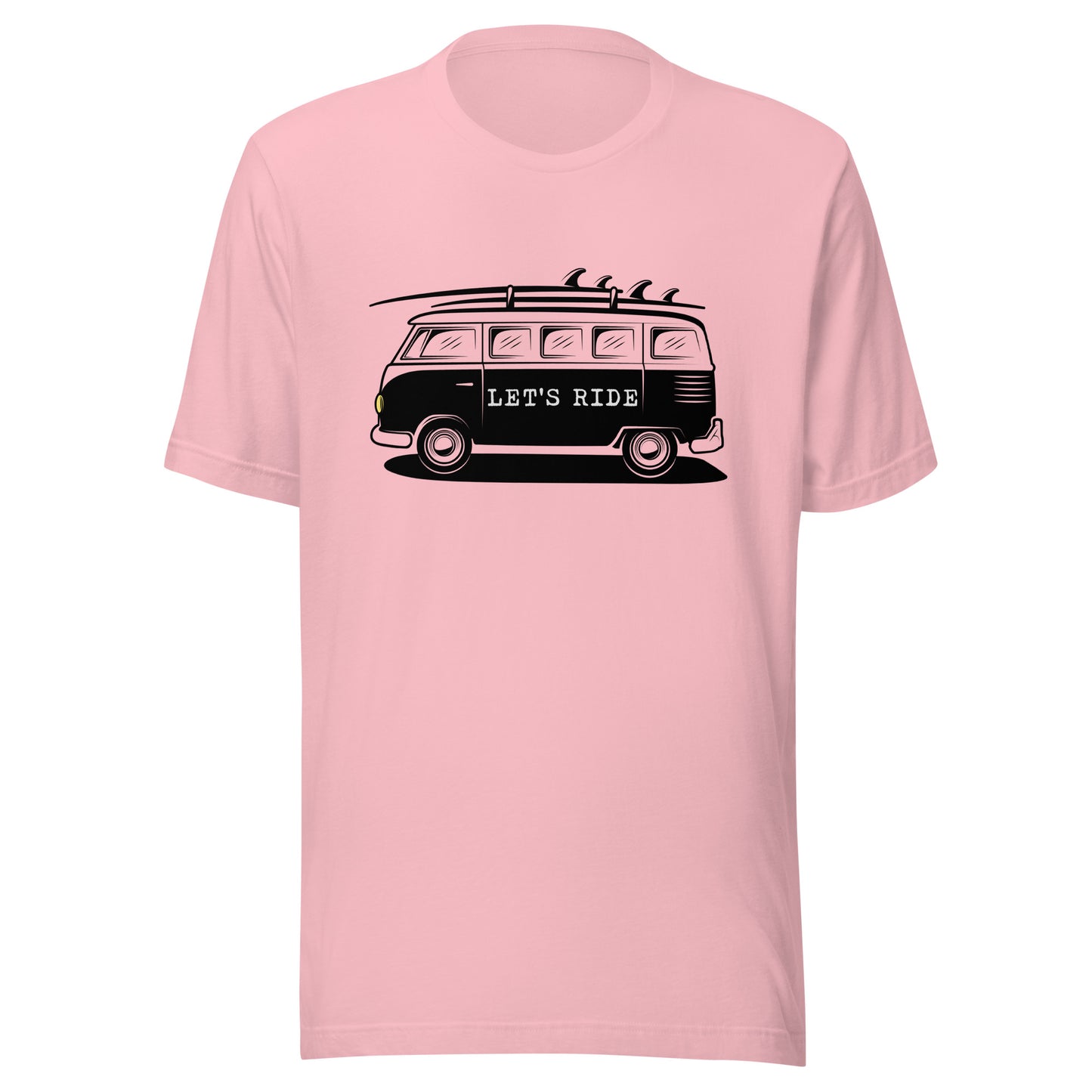 Let' Ride surfer van Unisex t-shirt