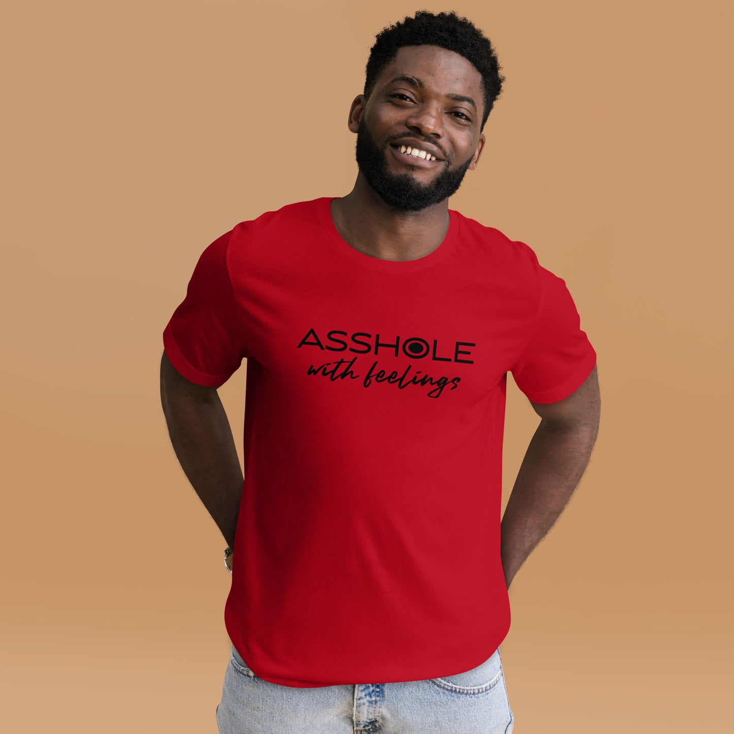 Asshole with feelings Unisex t-shirt