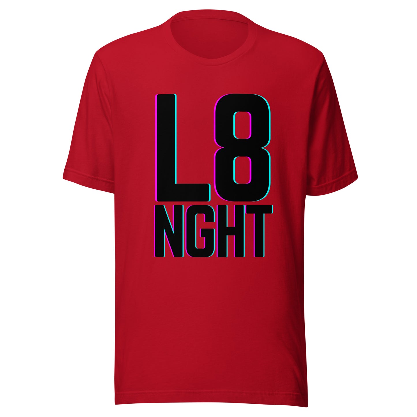 L8NGHT large glitch logo Unisex t-shirt