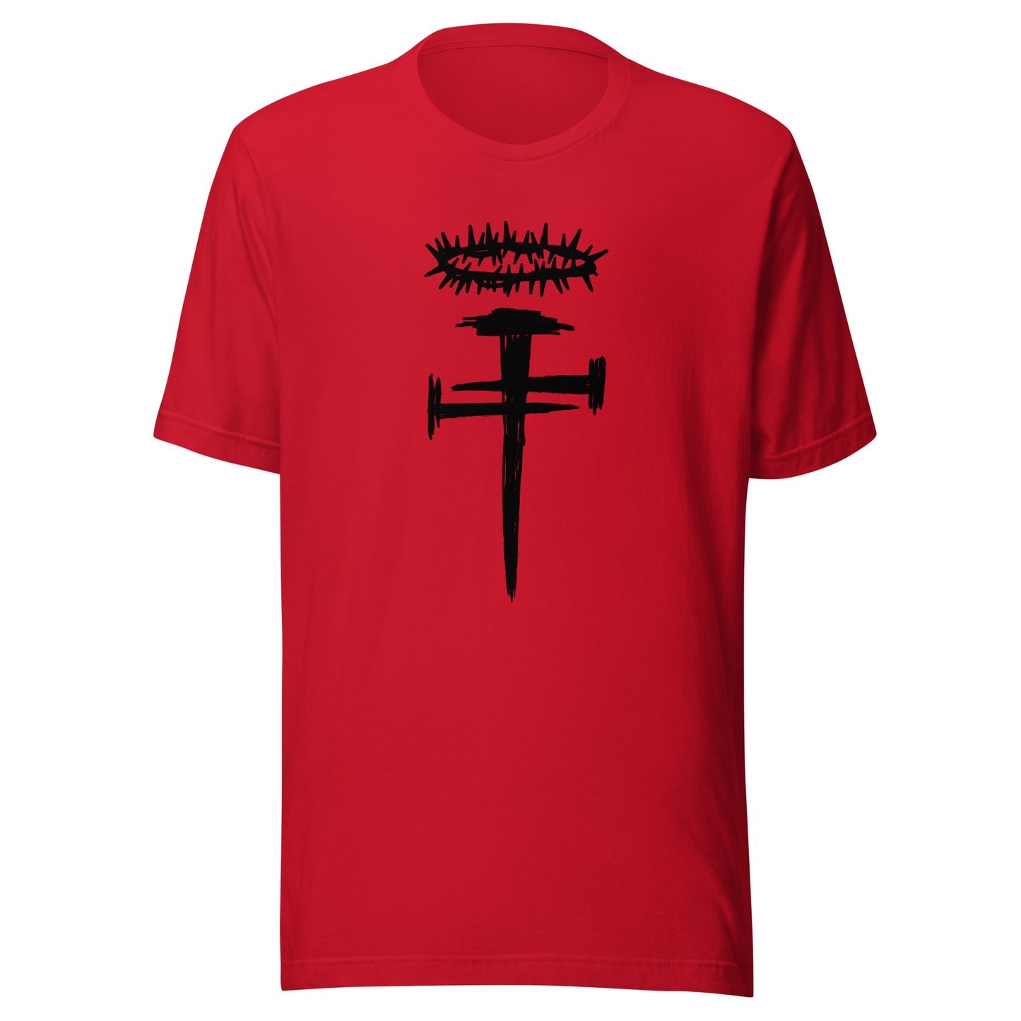 Nail Cross Crown of Thorns Unisex t-shirt
