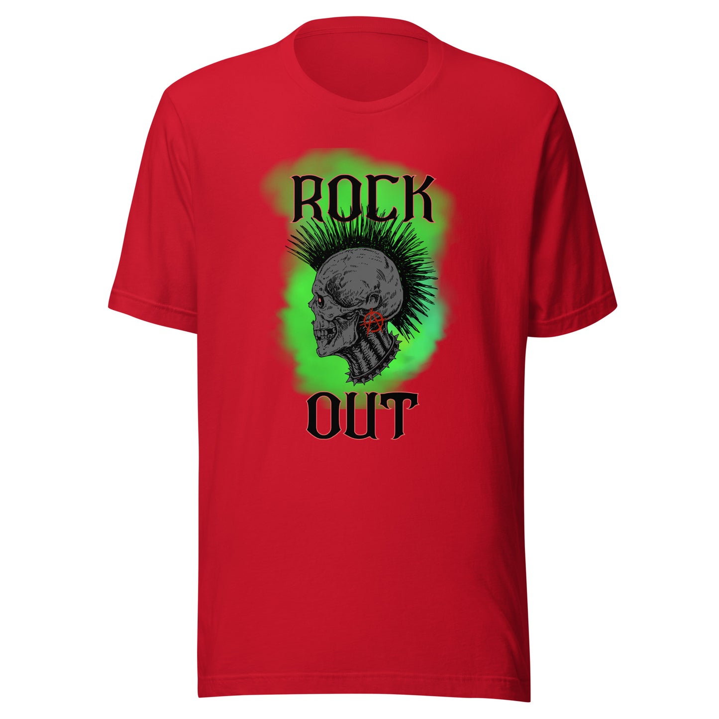 Rock Out Anarchy Skull Unisex t-shirt