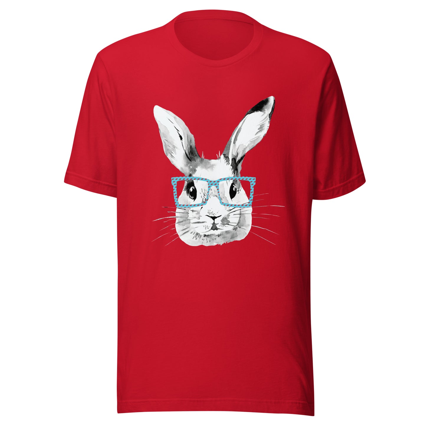 Easter Bunny in glasses Unisex t-shirt