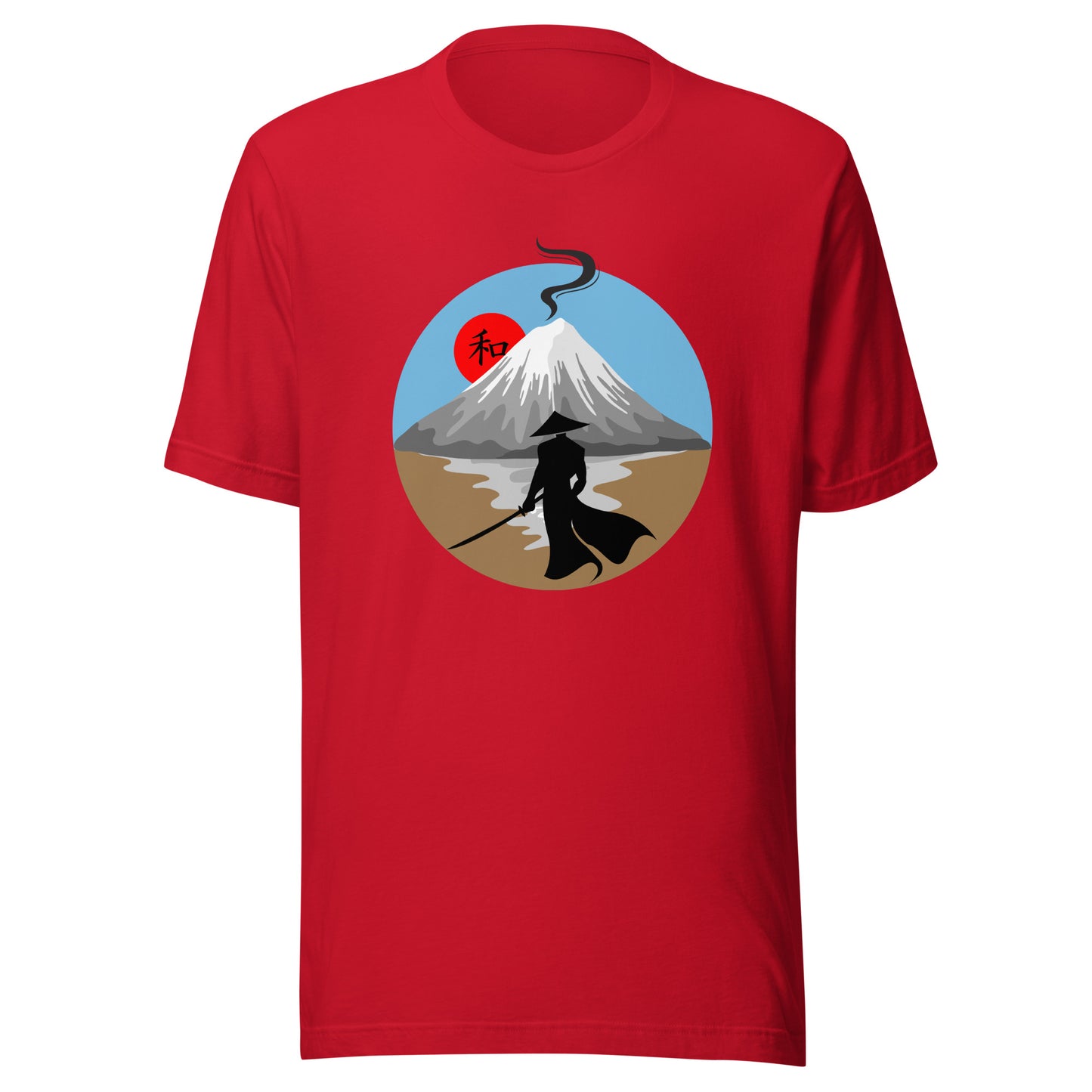 Samurai Warrior Mountain Top Unisex t-shirt