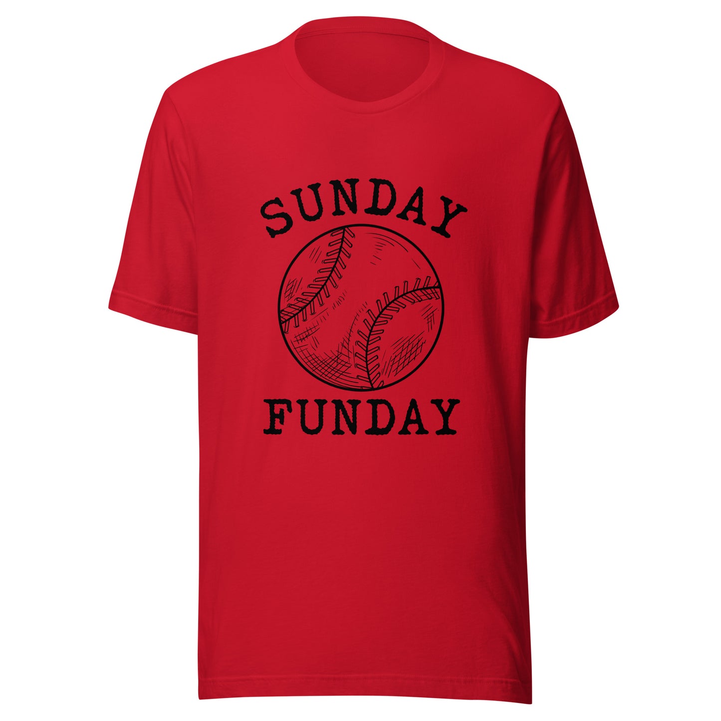 Sunday Funday Baseball Unisex t-shirt