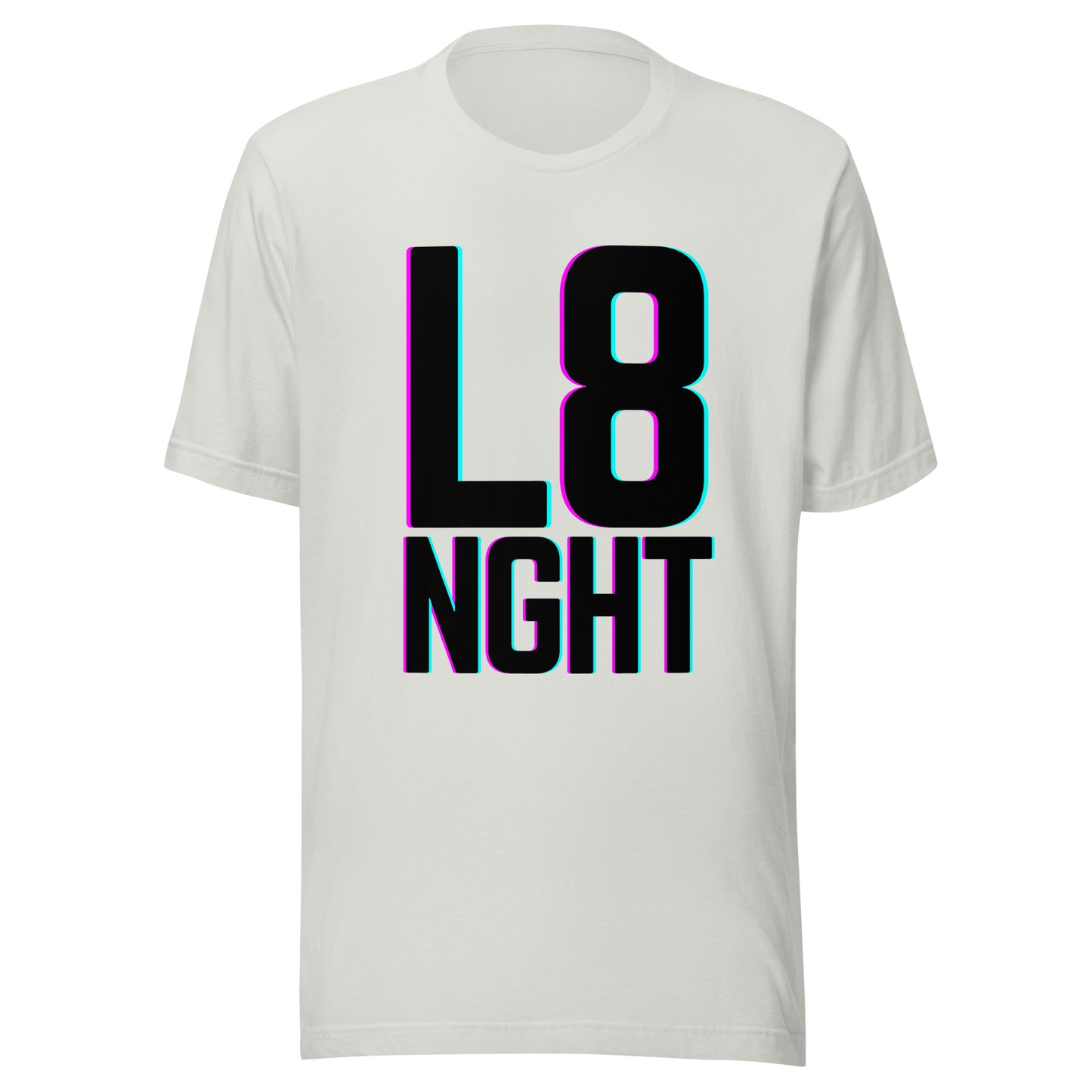 L8NGHT large glitch logo Unisex t-shirt